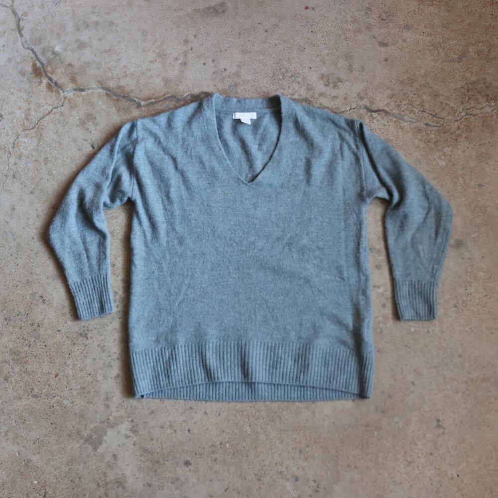 Seafoam Green Knit Sweater Crewneck Pullover Y2K Minimalist Soft Basic Coastal